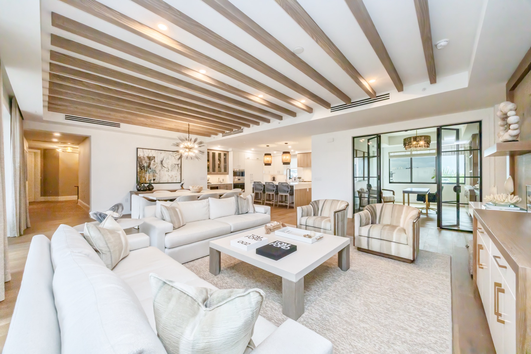 Spacious living and dining areas