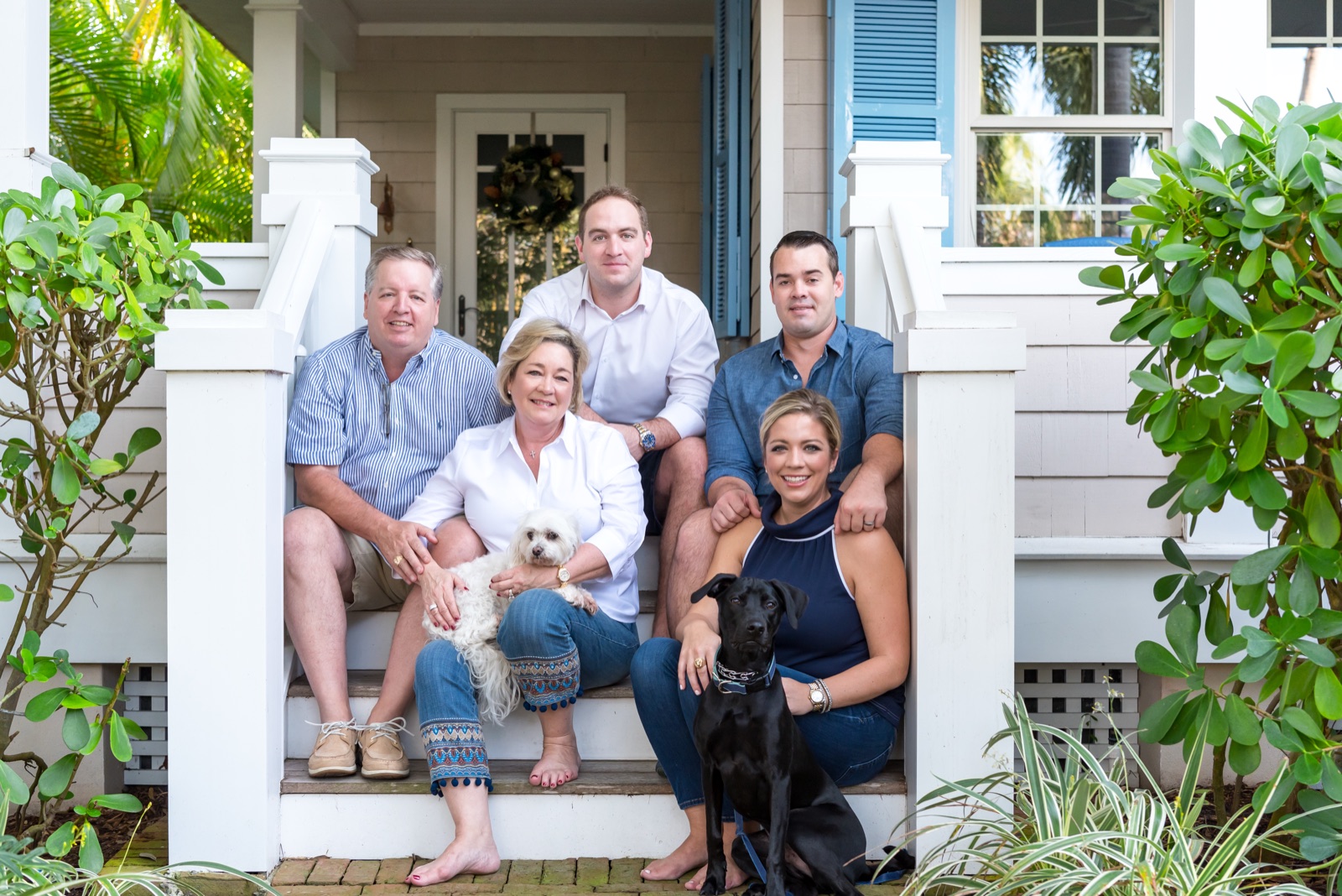Family portrait at home — Lyons family